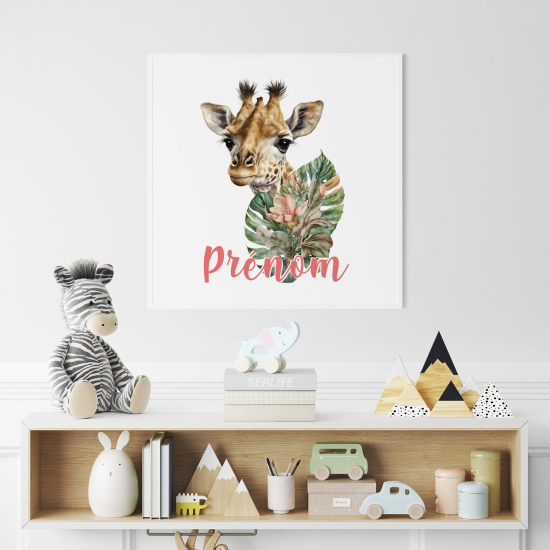 Poster personalizzato per bambini - Giraffa