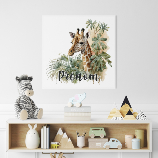 Poster personalizzato per bambini - Giraffa