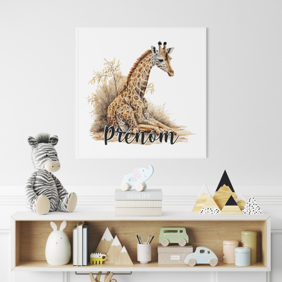 Poster personalizzato per bambini - Giraffa