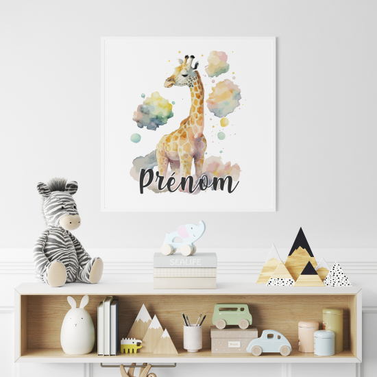 Poster personalizzato per bambini - Giraffa