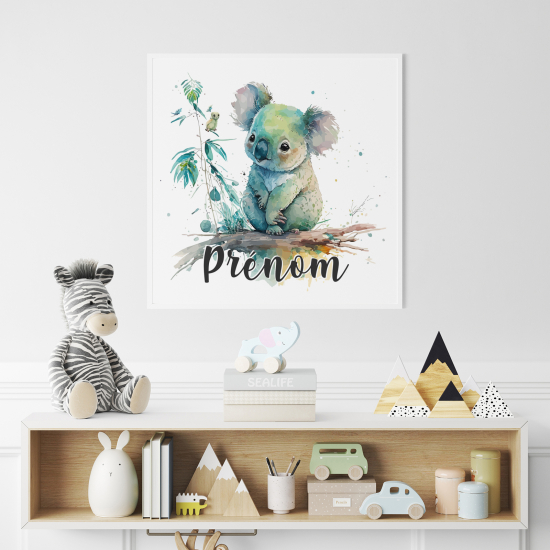 Poster personalizzato per bambini - Koala colorato