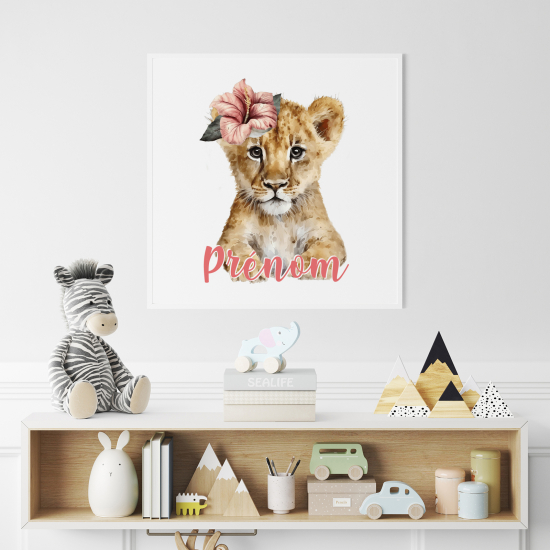 Poster personalizzato per bambini - Leone