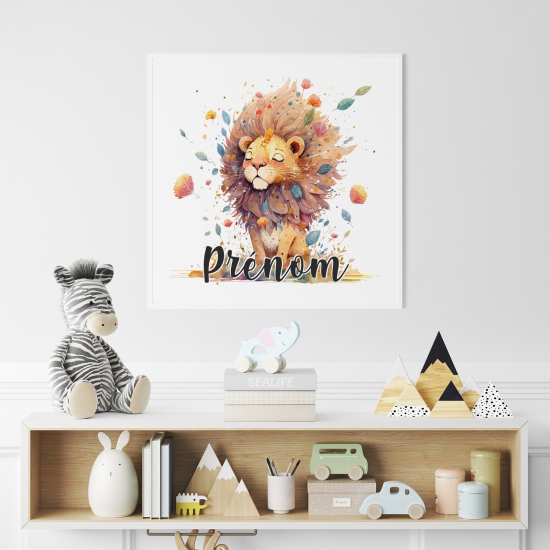 Poster personalizzato per bambini - Leone