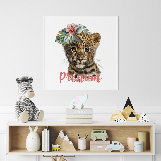 Poster personalizzato per bambini - Leopardo
