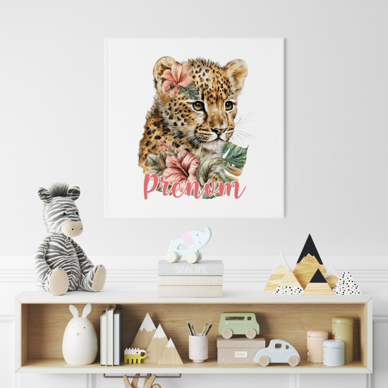 Poster personalizzato per bambini - Leopardo