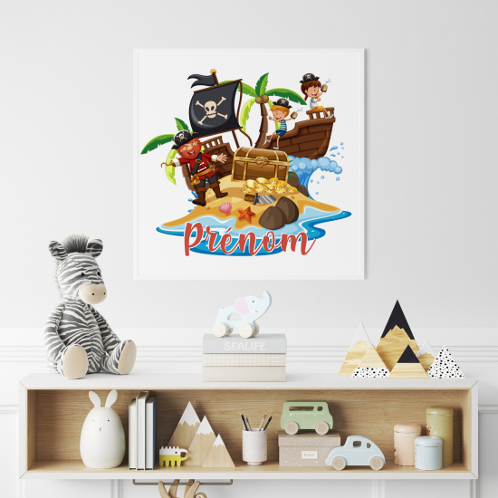 Poster personalizzato per bambini - Pirati
