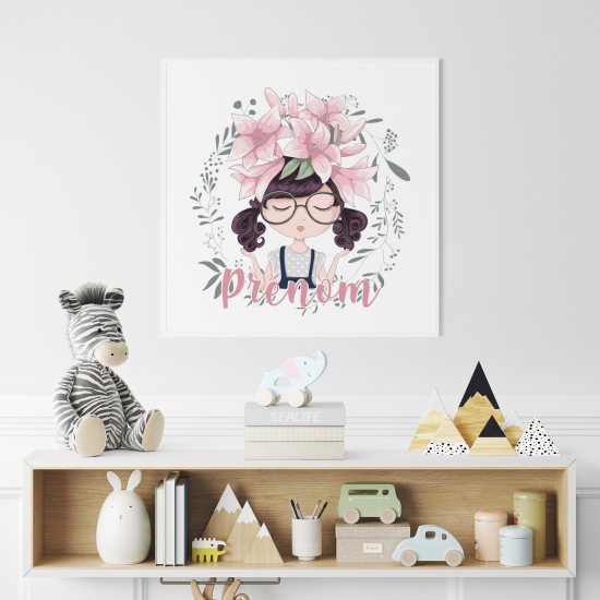 Poster personalizzato per bambini - Ragazza