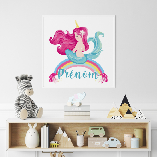 Poster personalizzato per bambini - Sirena