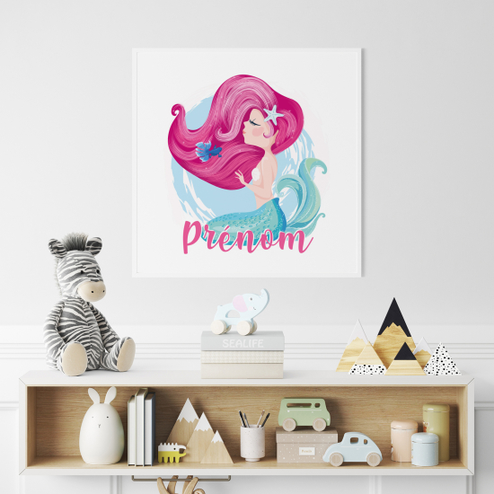 Poster personalizzato per bambini - Sirena