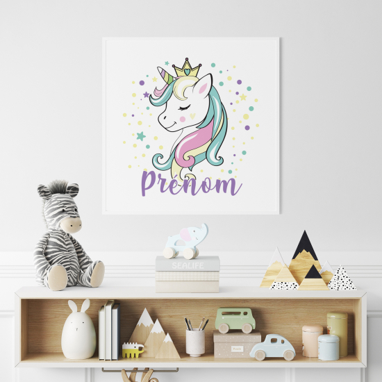 Poster personalizzato per bambini - Unicorno