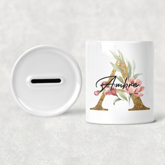 Salvadanaio Monogram personalizzato - A