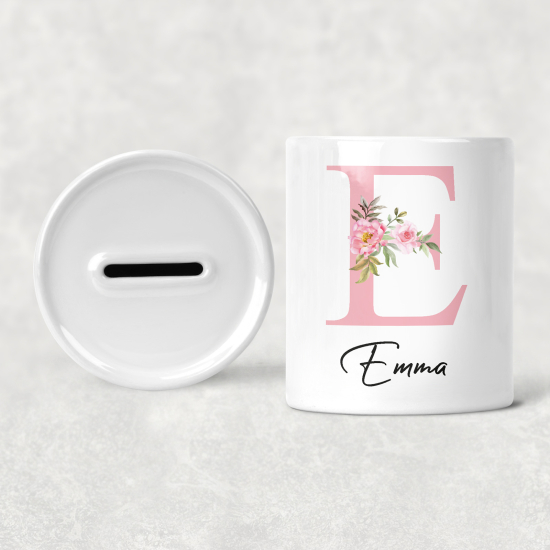 Salvadanaio Monogram personalizzato - E