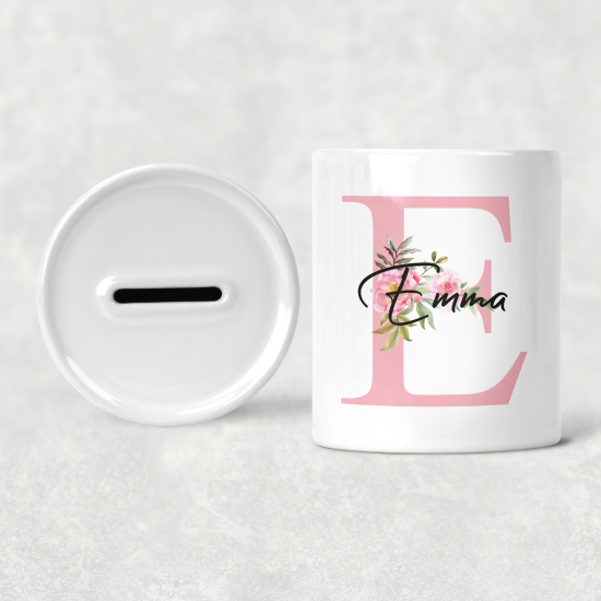 Salvadanaio Monogram personalizzato - E