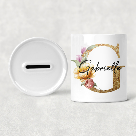 Salvadanaio Monogram personalizzato - G