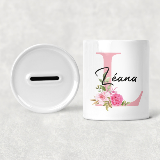 Salvadanaio Monogram personalizzato - L