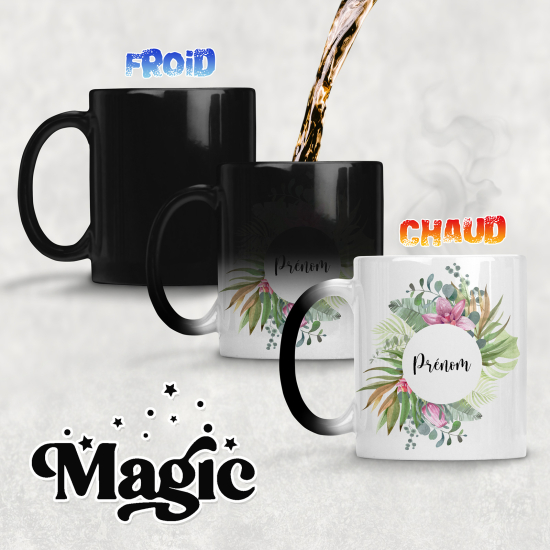 Tazza magica personalizzata - Fiori