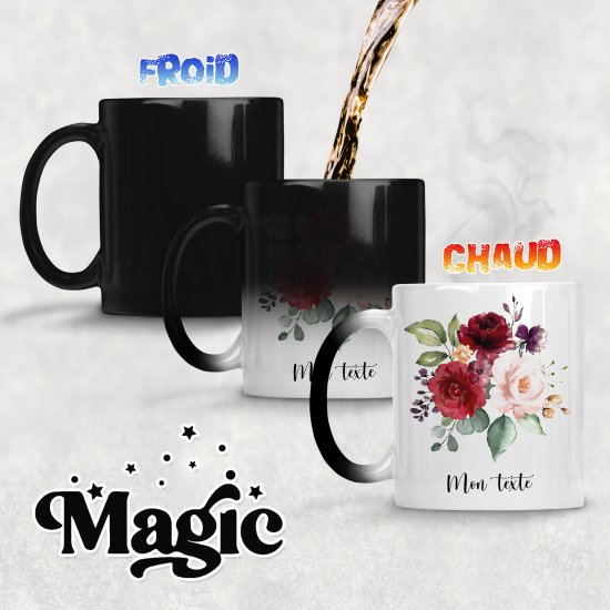 Tazza magica personalizzata - Fiori