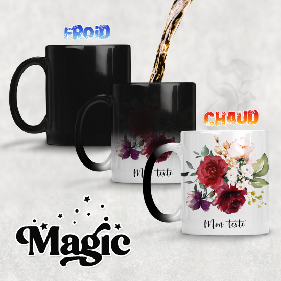 Tazza magica personalizzata - Fiori