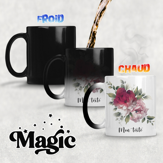 Tazza magica personalizzata - Fiori