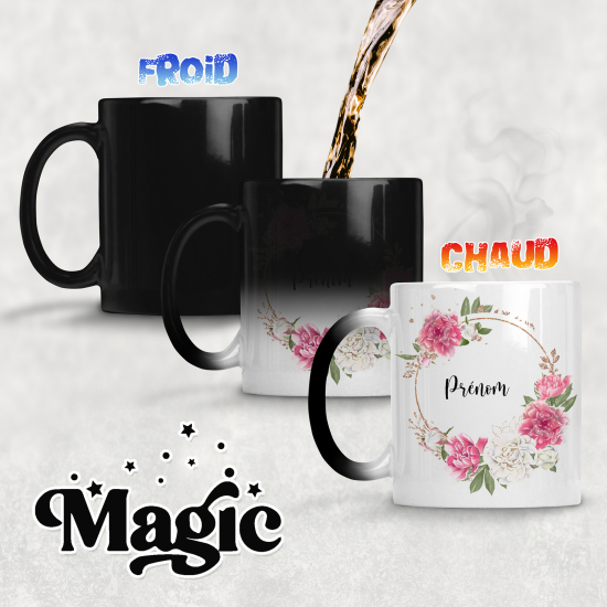 Tazza magica personalizzata - Fiori