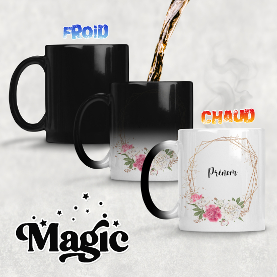 Tazza magica personalizzata - Fiori