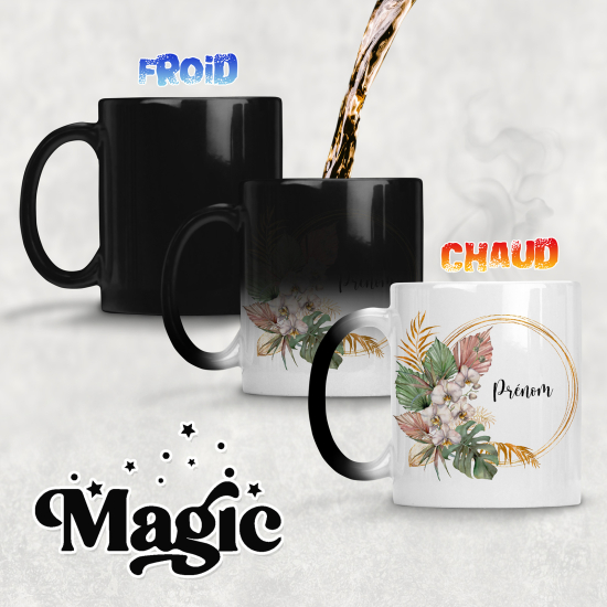 Tazza magica personalizzata - Fiori