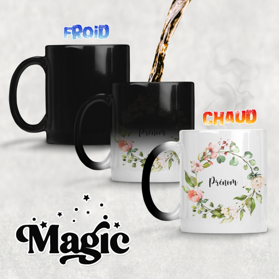 Tazza magica personalizzata - Fiori