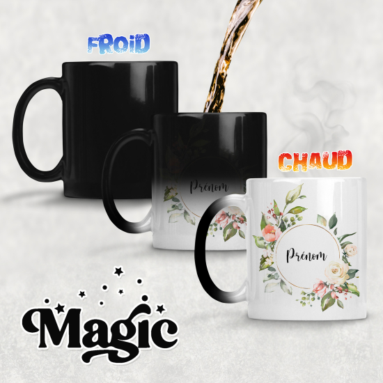 Tazza magica personalizzata - Fiori