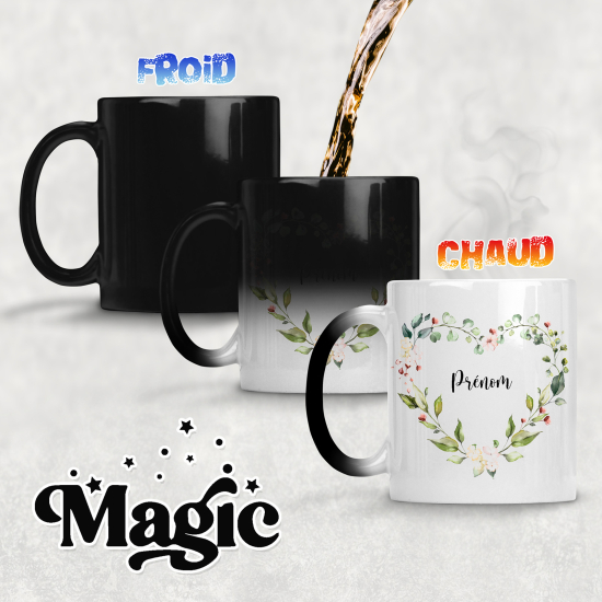 Tazza magica personalizzata - Fiori