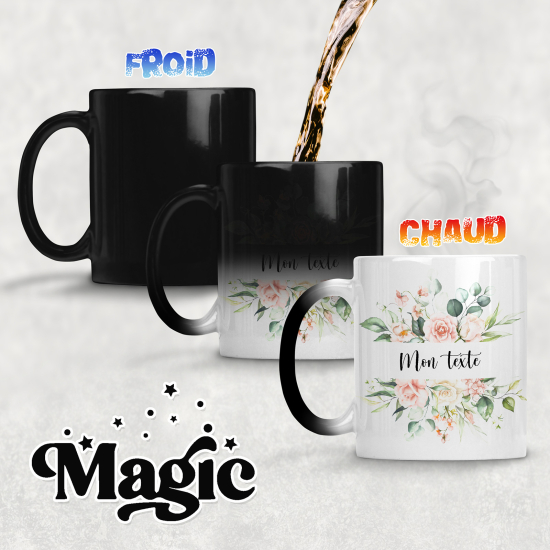 Tazza magica personalizzata - Fiori
