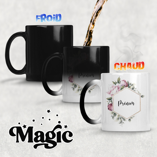Tazza magica personalizzata - Fiori