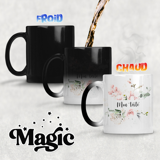 Tazza magica personalizzata - Fiori