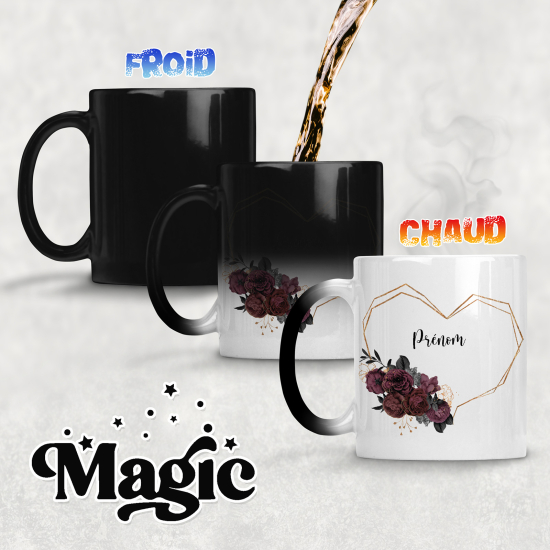 Tazza magica personalizzata - Fiori