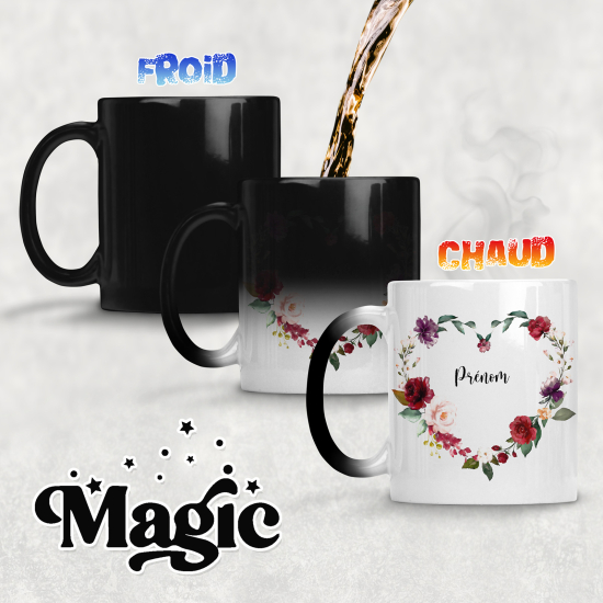 Tazza magica personalizzata - Fiori