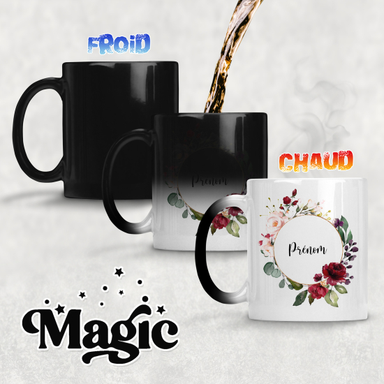 Tazza magica personalizzata - Fiori