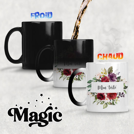 Tazza magica personalizzata - Fiori
