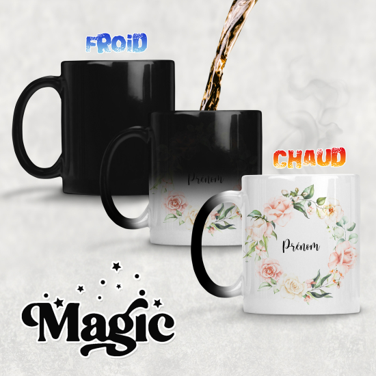 Tazza magica personalizzata - Fiori