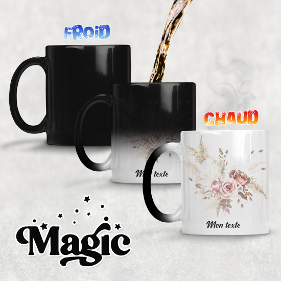 Tazza magica personalizzata - Fiori