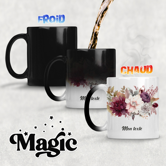 Tazza magica personalizzata - Fiori