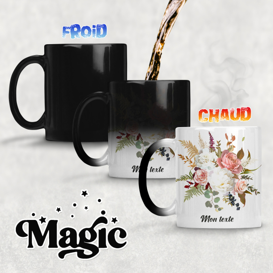 Tazza magica personalizzata - Fiori
