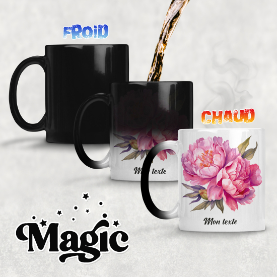 Tazza magica personalizzata - Fiori