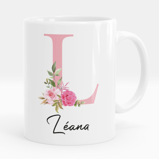 Tazza / Mug monogram personalizzata - Lettera L