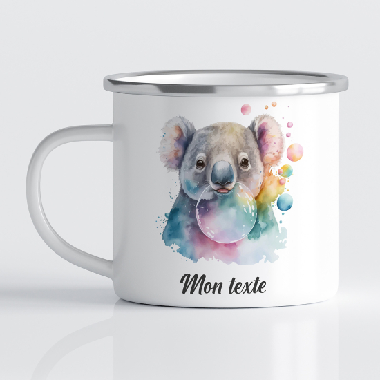 tazza smaltata personalizzata per Bambini - Koala