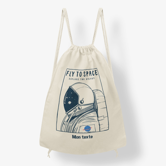 Zaino personalizzato con coulisse - Astronauta