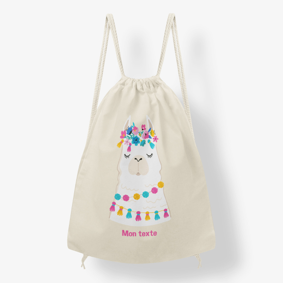 Zaino personalizzato con coulisse - Cane colorato