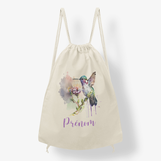 Zaino personalizzato con coulisse - Colibrì