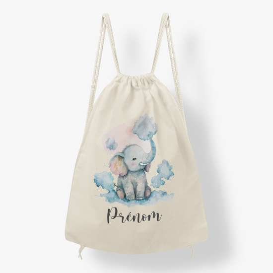Zaino personalizzato con coulisse - Elefantino