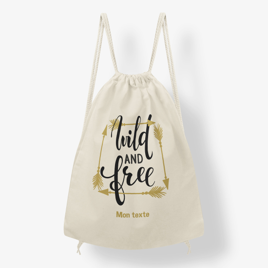 Zaino personalizzato con coulisse - freccia