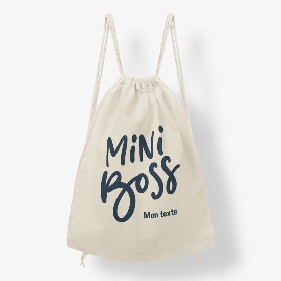 Zaino personalizzato con coulisse - Mini boss