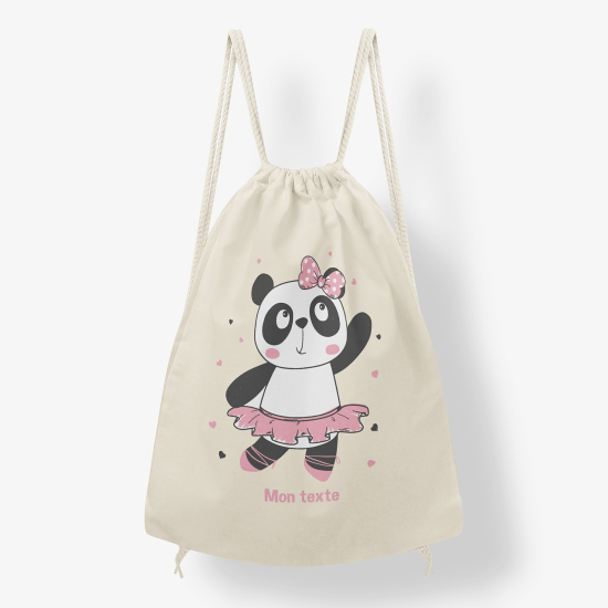 Zaino personalizzato con coulisse - Panda